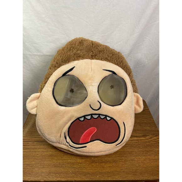 Rick and Morty Plush Head Pillow Novelty‎ Home Decor Collectible Halloween - Picture 1 of 4